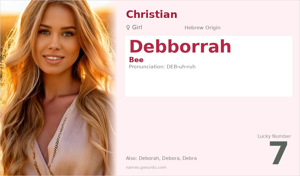 Debborrah Name Meaning and Details