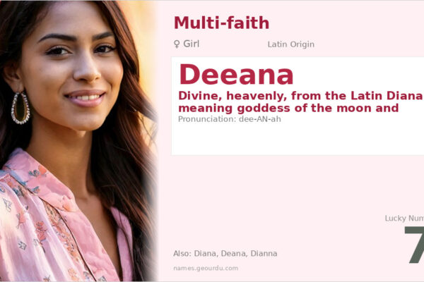 Deeana Name Meaning — Divine Origin, Girl Name & Details (2025)
