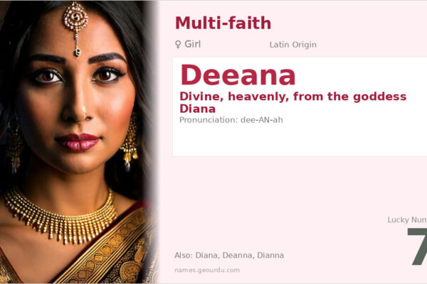 Deeana Name Meaning — Divine Origin, Girl Name & Details (2025)