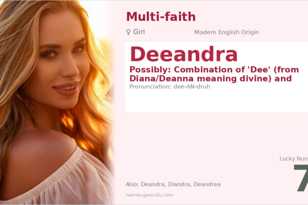 Deeandra Name Meaning — Modern Origin, Girl Name & Details (2025)
