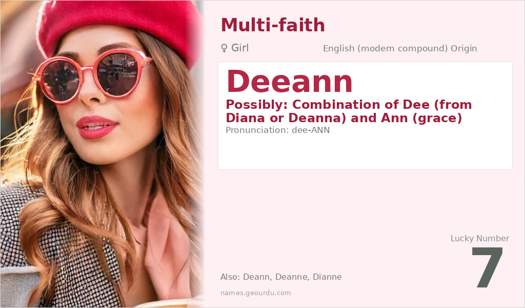 Deeann Name Meaning and Details