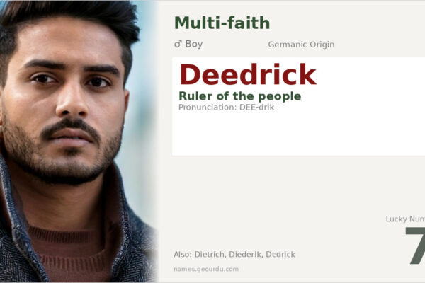 Deedrick Name Meaning — Germanic Origin, Boy Name & History (2025)