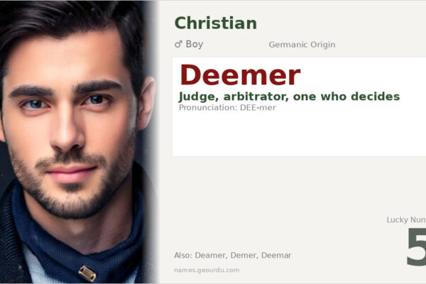 Deemer Name Meaning — Origin, Gender & Details (2025)