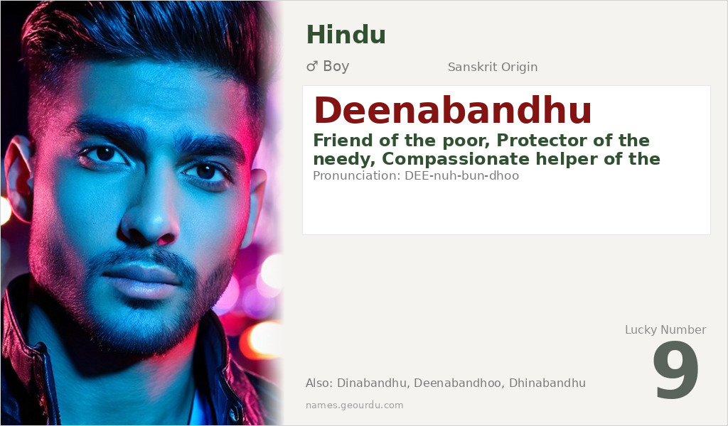 Deenabandhu Name Meaning and Details