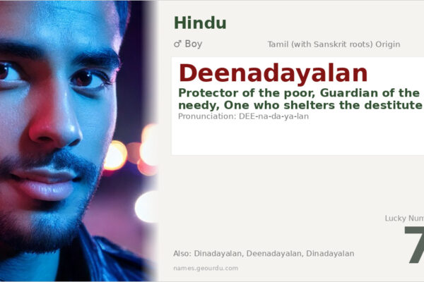 Deenadayalan Name Meaning — Tamil Origin, Boy Name & Details (2025)