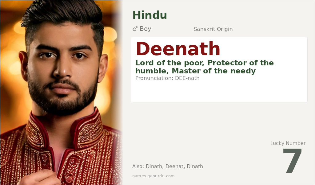 Deenath Name Meaning and Details