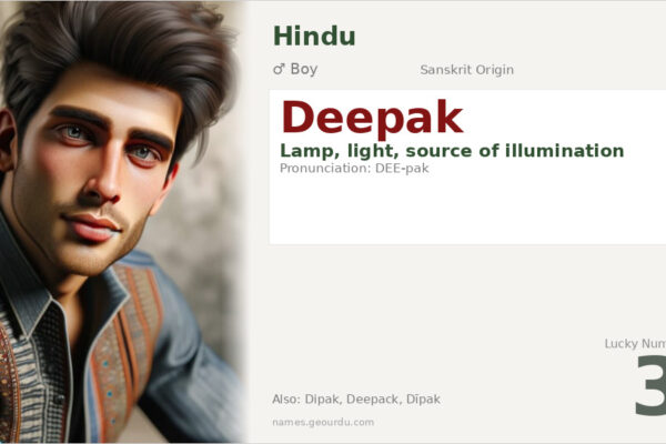 Deepak Name Meaning — Origin, Gender & Details (2025)