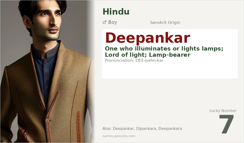 Deepankar Name Meaning and Details