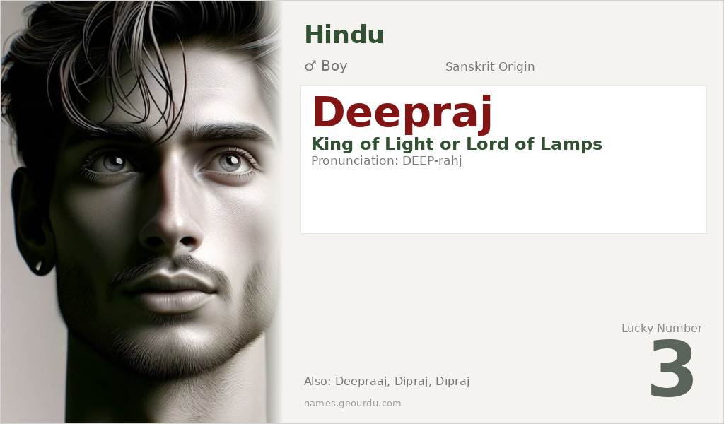 Deepraj Name Meaning and Details