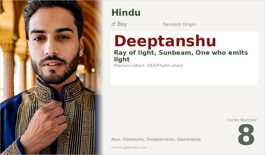 Deeptanshu Name Meaning and Details