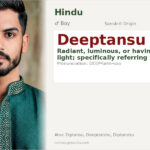Deeptansu Name Meaning and Details