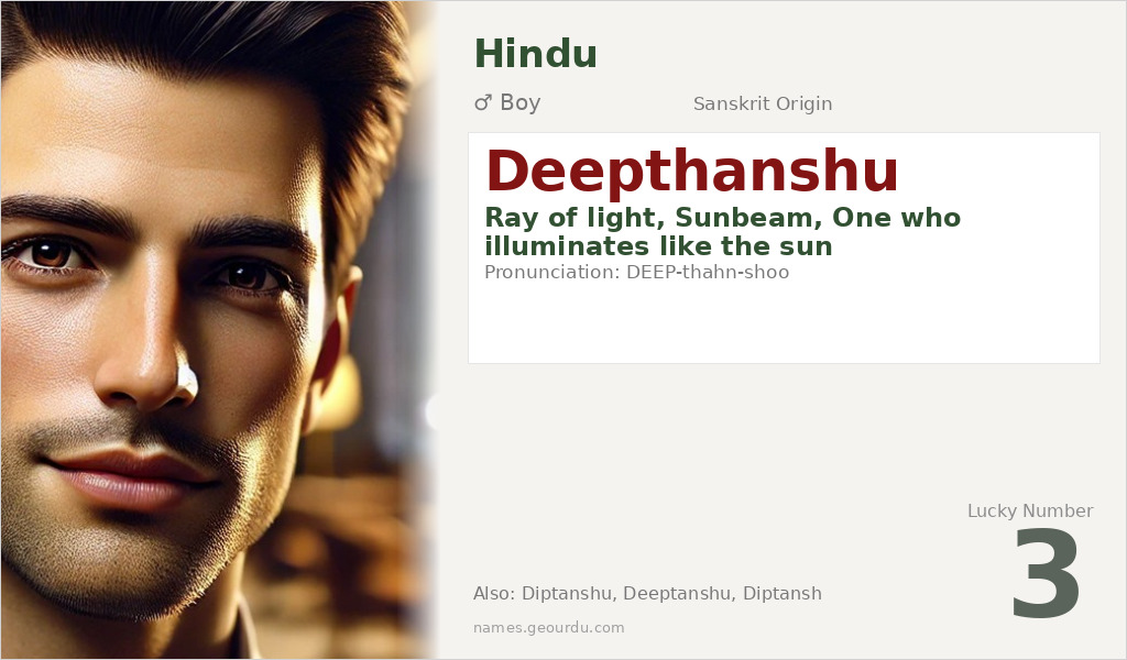 Deepthanshu Name Meaning and Details