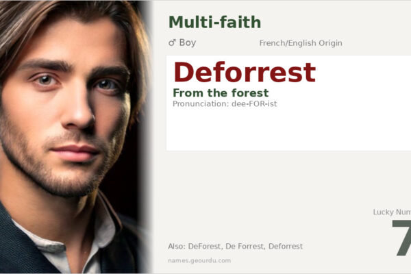 Deforrest Name Meaning — Origin, Gender & Details (2025)