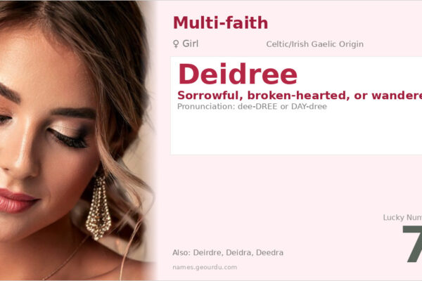 Deidree Name Meaning — Celtic Origin, Girl Name & History (2025)