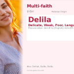 Delila Name Meaning and Details