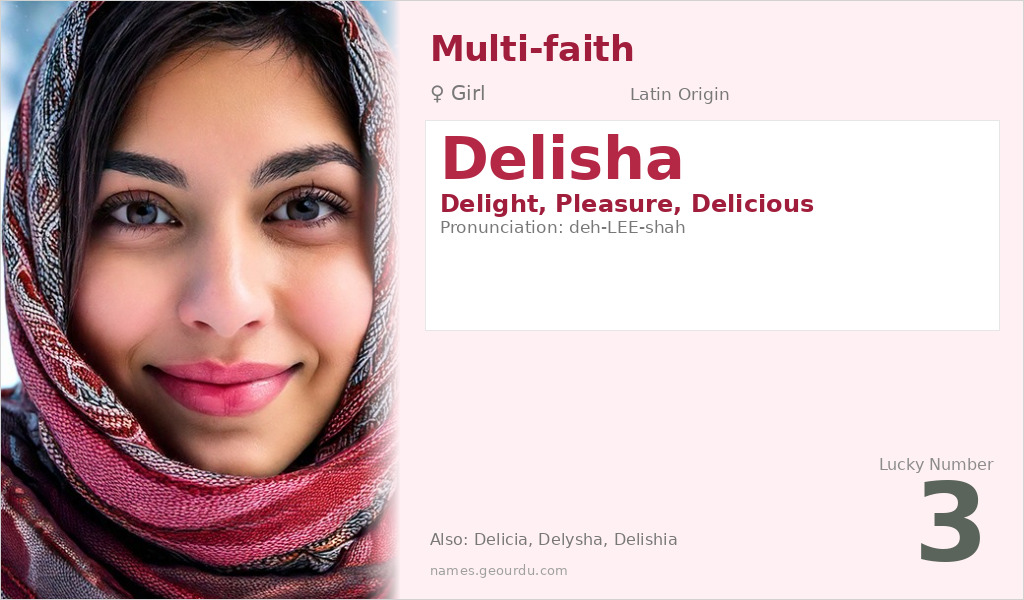 Delisha Name Meaning and Details