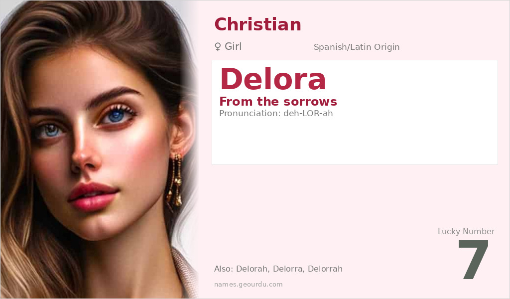 Delora Name Meaning and Details