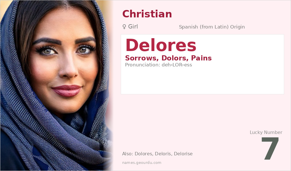 Delores Name Meaning and Details