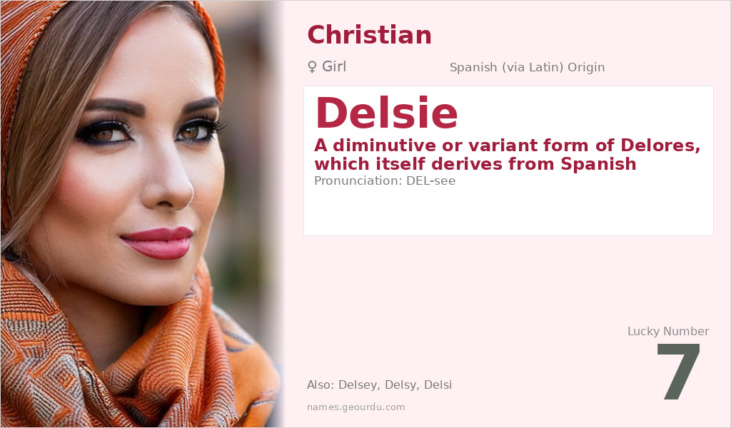Delsie Name Meaning and Details