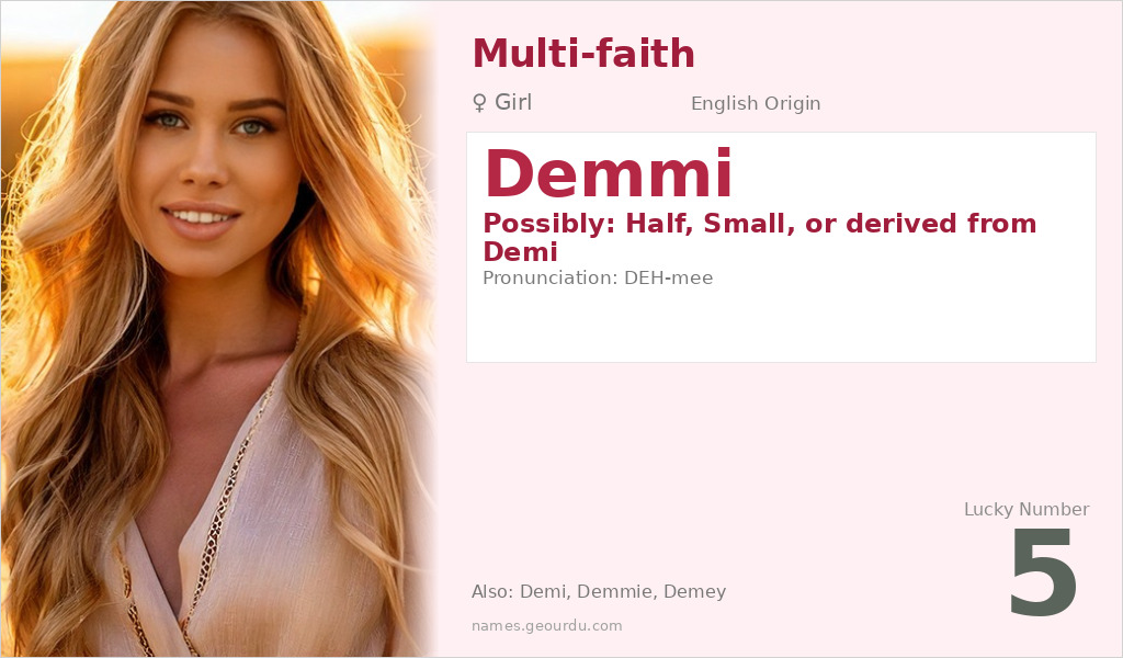 Demmi Name Meaning and Details