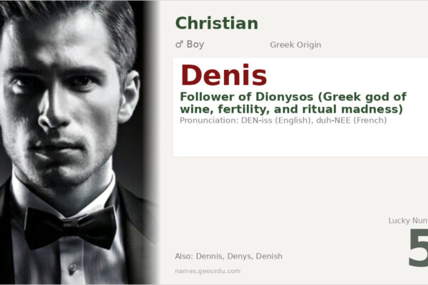 Denis Name Meaning — Greek Origin, Boy Name & History (2025)