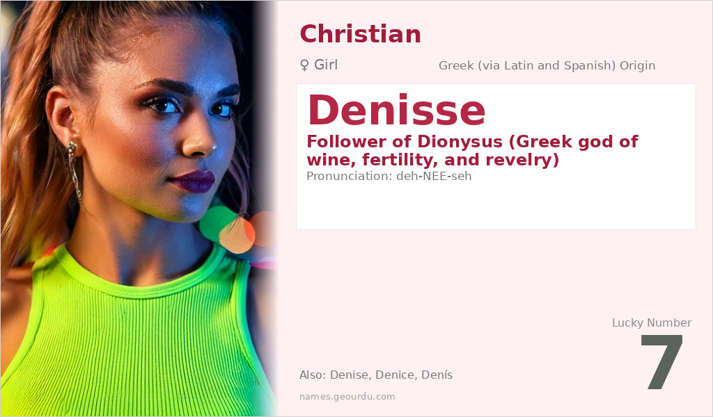 Denisse Name Meaning and Details
