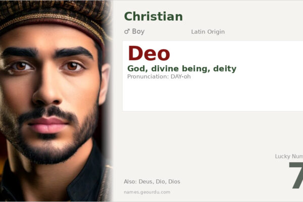 Deo Name Meaning — Latin Origin, Boy Name & Details (2025)