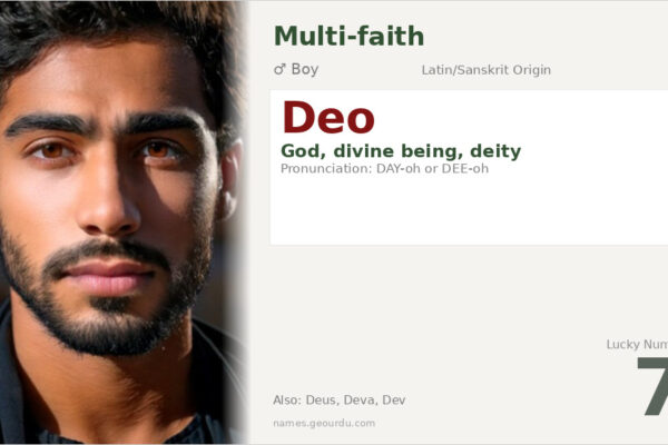 Deo Name Meaning — Latin & Sanskrit Origins, Gender & Details (2025)