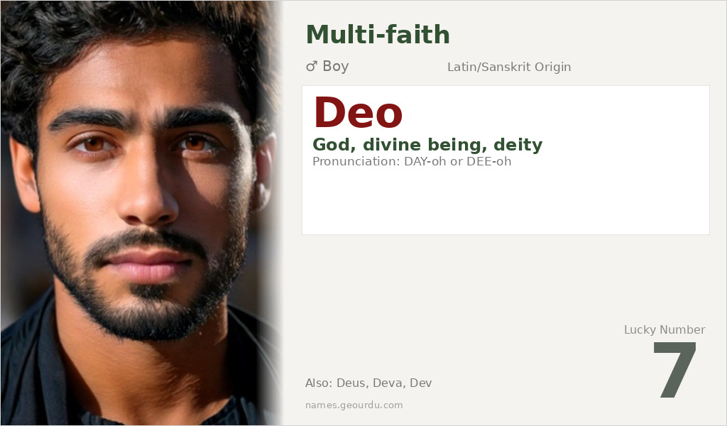 Deo Name Meaning and Details