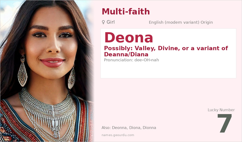 Deona Name Meaning and Details