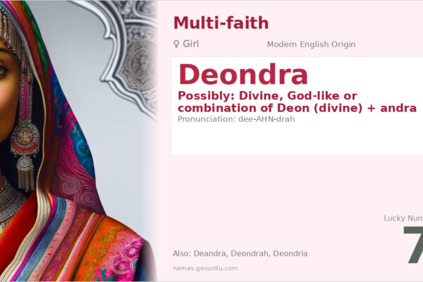 Deondra Name Meaning — Origin, Gender & Details (2025)