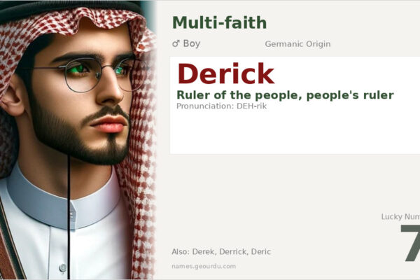Derick Name Meaning — Germanic Origin, Boy Name & Details (2025)