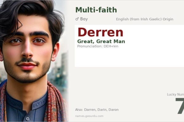 Derren Name Meaning — Origin, Gender & Details (2025)