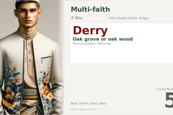 Derry Name Meaning — Irish Origin, Boy Name & Details (2025)