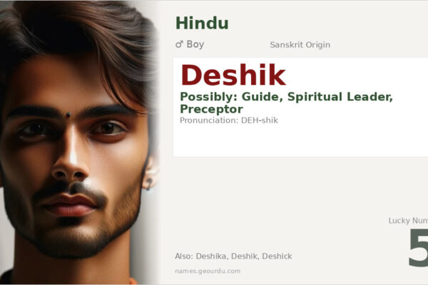 Deshik Name Meaning — Origin, Gender & Details (2025)