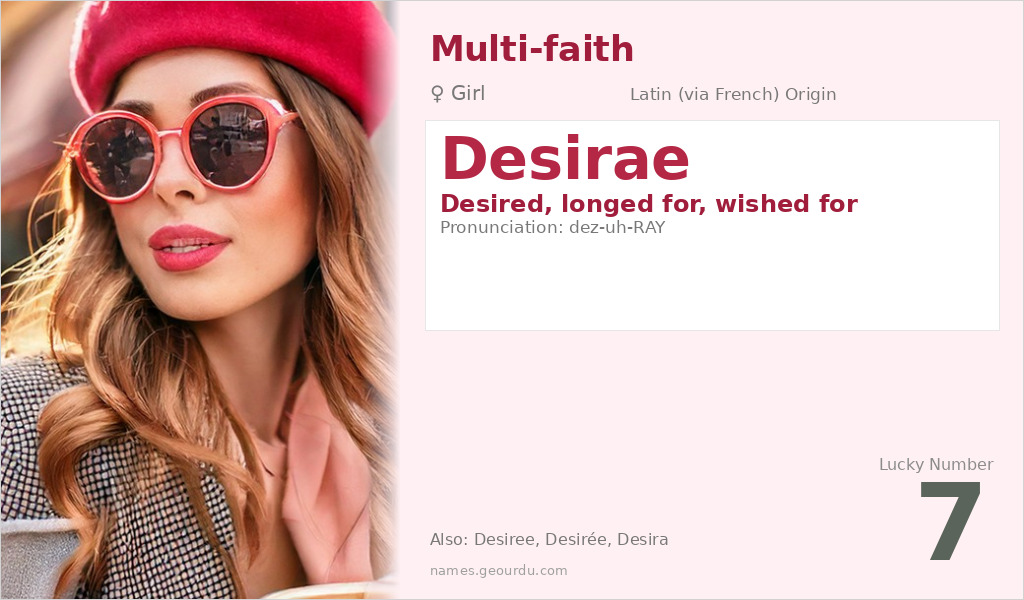Desirae Name Meaning and Details