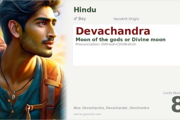 Devachandra Meaning — Sanskrit Origin, Boy Name & Details (2025)