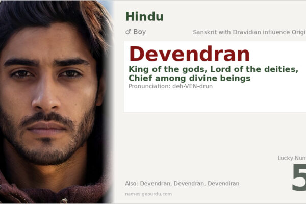 Devendran Name Meaning — Sanskrit Origin, Boy Name & Details (2025)