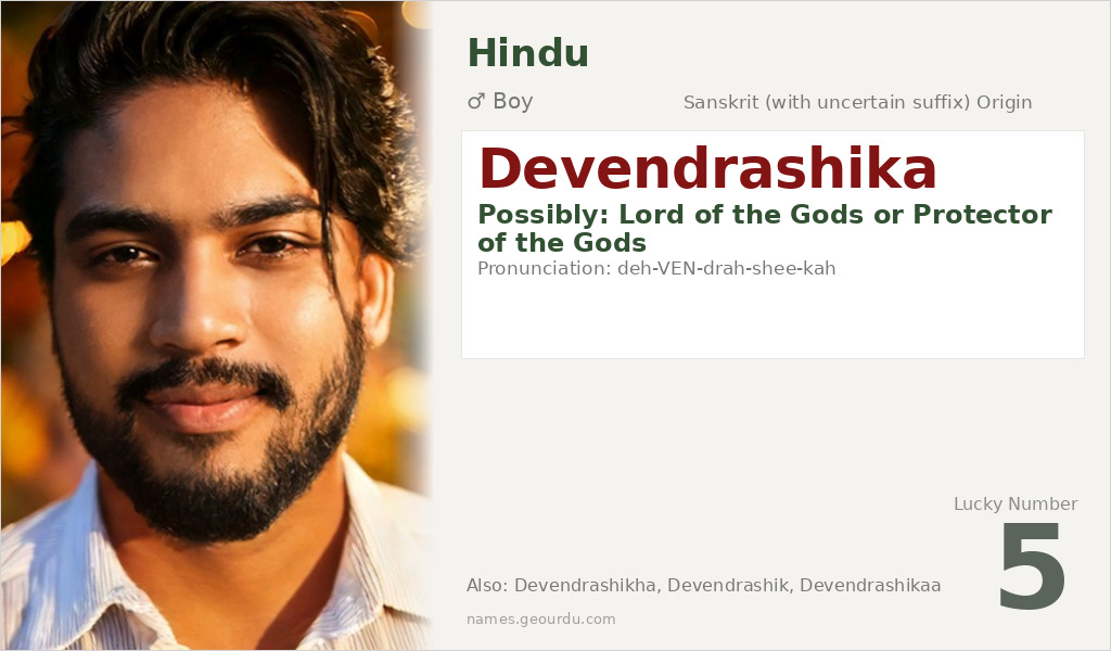 Devendrashika Name Meaning and Details