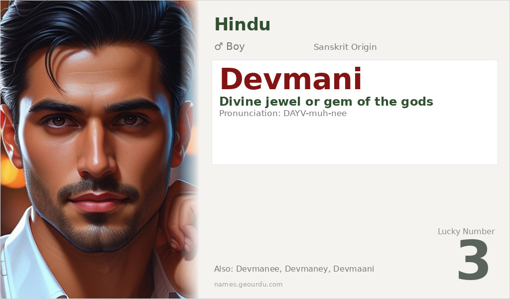 Devmani Name Meaning and Details