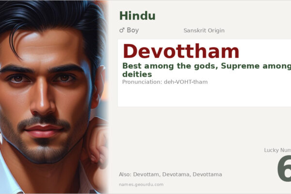 Devottham Name Meaning — Sanskrit Origin, Boy Name & Details (2025)
