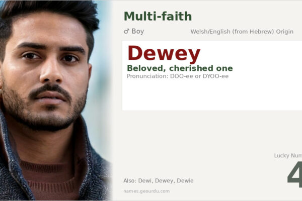 Dewey Name Meaning — Origin, Gender & Details (2025)