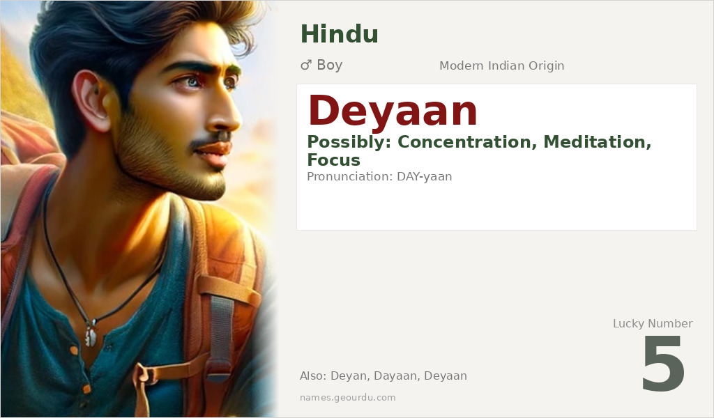 Deyaan Name Meaning and Details