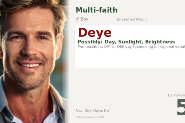 Deye Name Meaning — Origin, Gender & Details (2025)