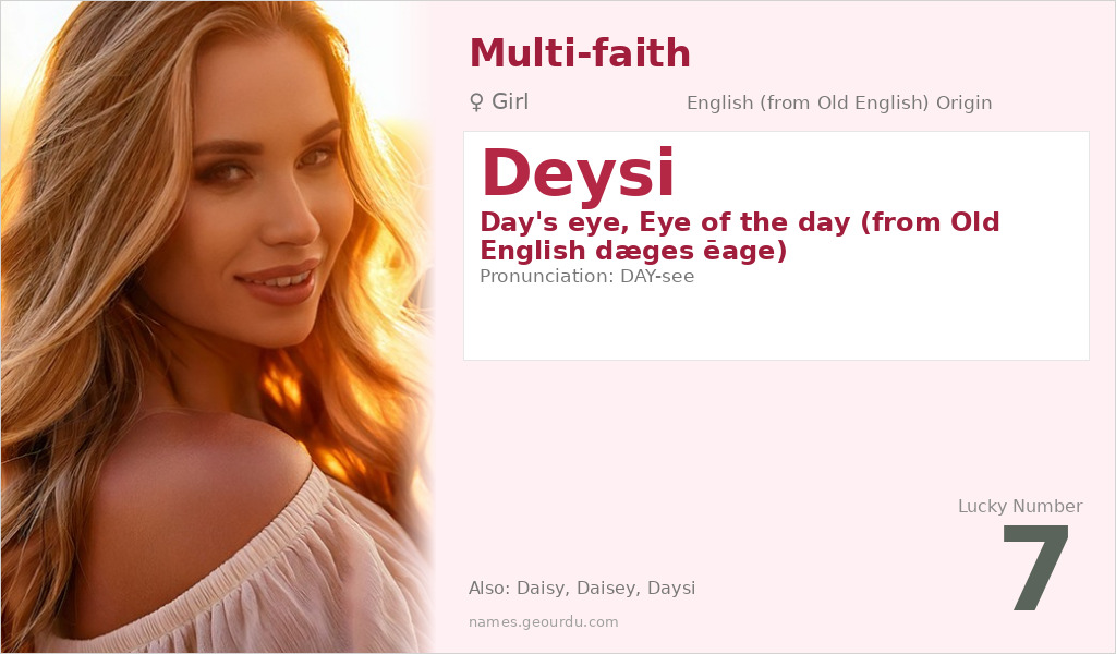 Deysi Name Meaning and Details