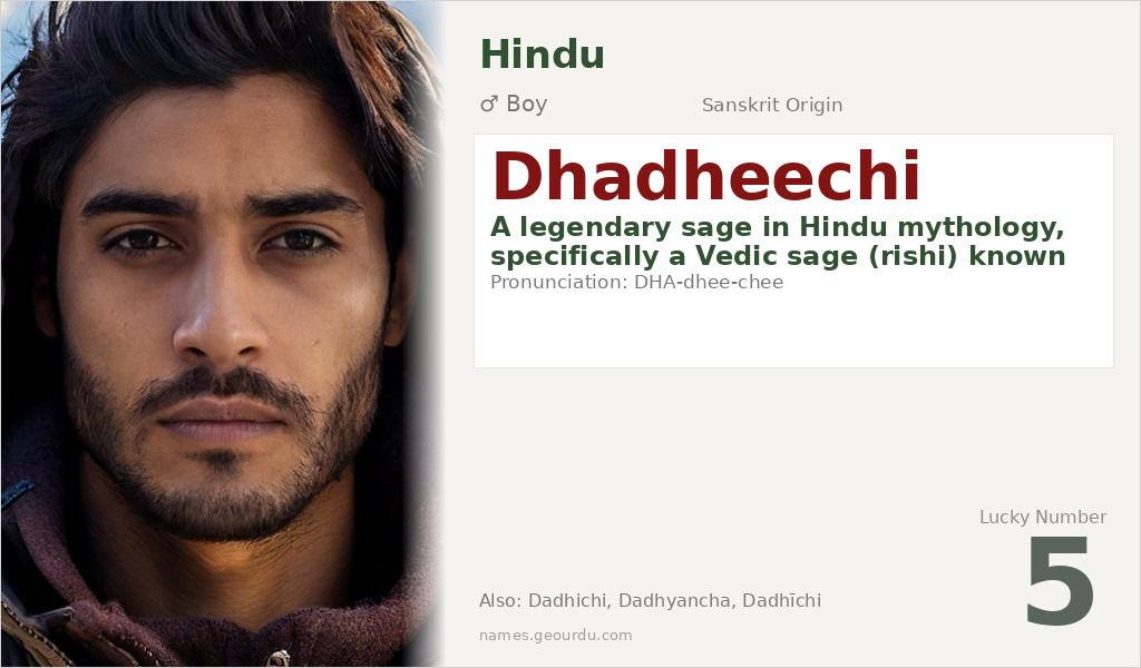 Dhadheechi Name Meaning and Details