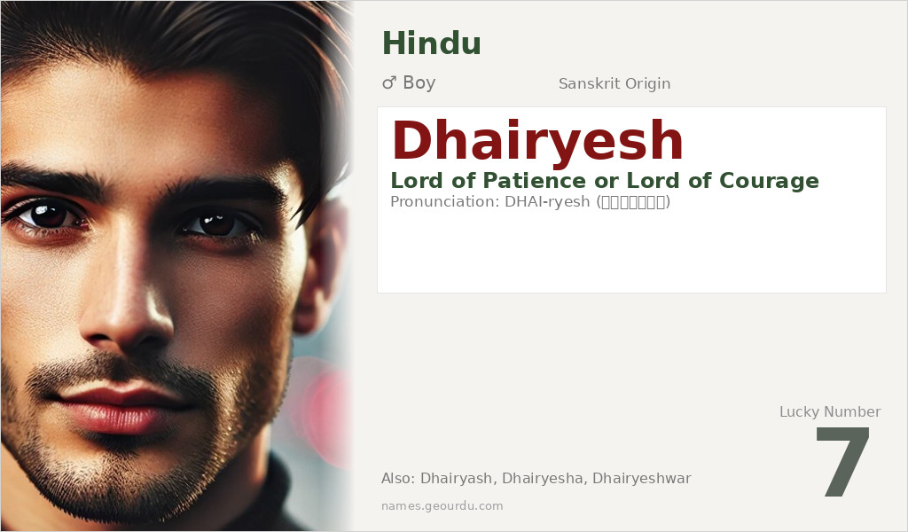 Dhairyesh Name Meaning and Details