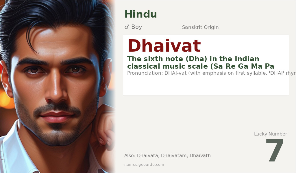 Dhaivat Name Meaning and Details