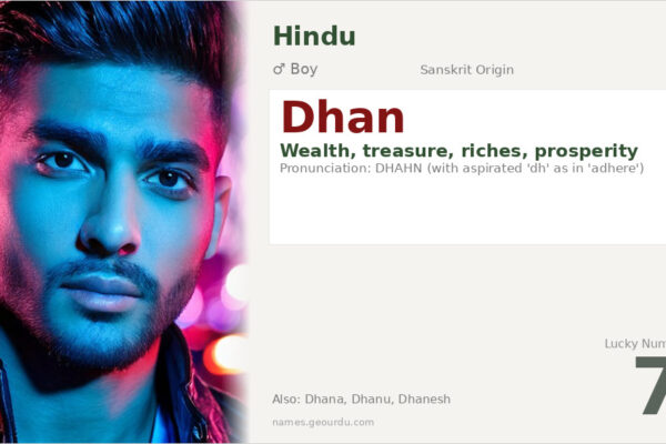 Dhan Name Meaning — Sanskrit Origin, Boy Name & Details (2025)