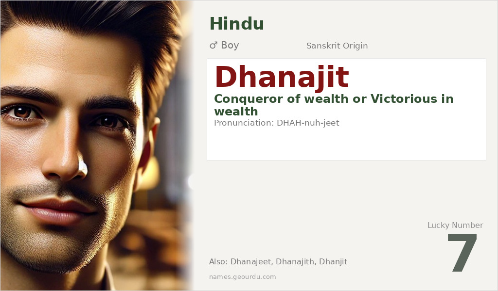 Dhanajit Name Meaning and Details